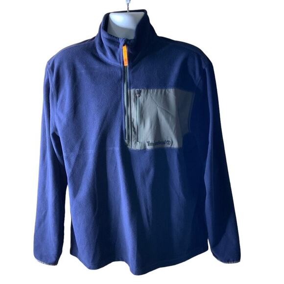 Timberland Micro Fleece 1/2 Zip Pullover Top Mens Size Large Embroidered Logo - Picture 5 of 11